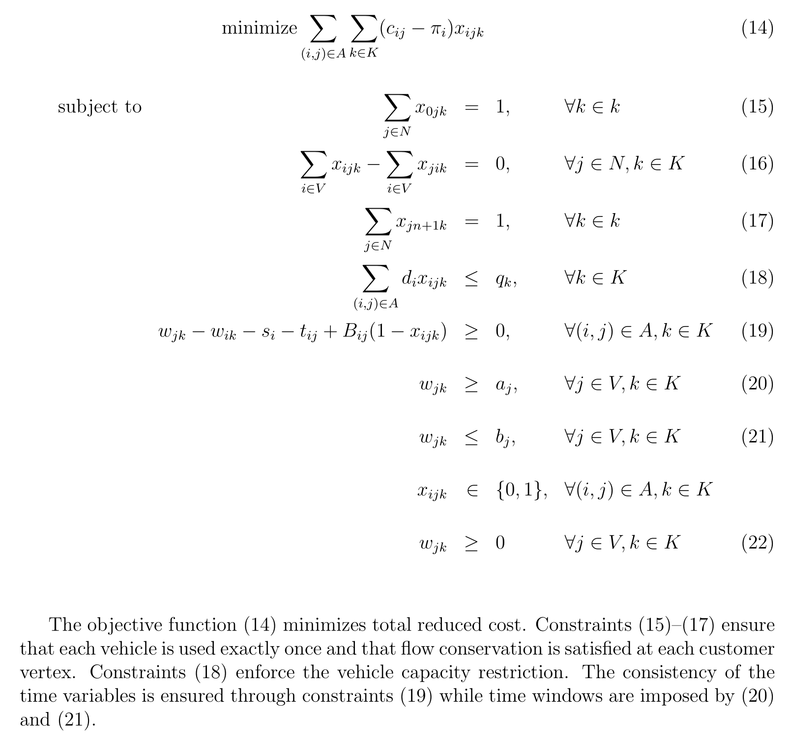 Solving Single Depot Capacitated Vehicle Routing Problem Using Column